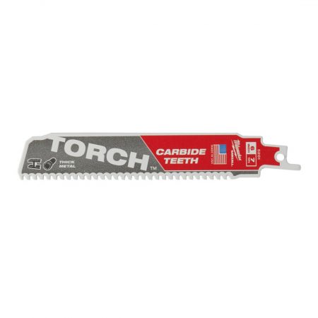 Milwaukee Puukkosahanterä TOR TCT 150MM. Kuvassa yksittäinen puukkosahanterä.