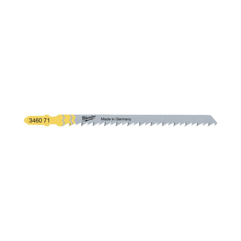 Milwaukee Pistosahanterä T301DL 105/4mm. Kuvassa pistosahanterä vaaka-asennossa.