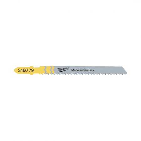 Milwaukee Pistosahanterä T101BR 75/2,5mm. Kuvassa pistosahanterä vaaka-asennossa.