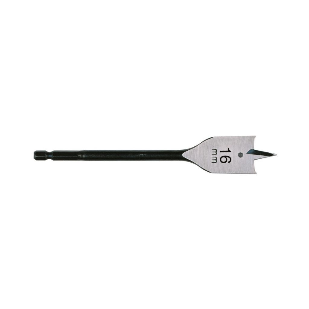 MILWAUKEE PUUPORA LATTA/LITTEÄ 16X152MM. Kuvassa poranterä vaaka-asennossa.
