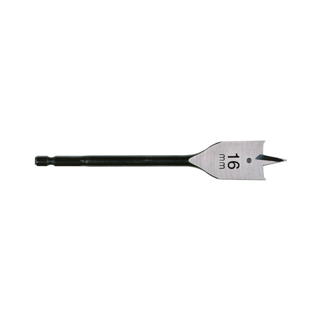 MILWAUKEE PUUPORA LATTA/LITTEÄ 16X152MM. Kuvassa poranterä vaaka-asennossa.