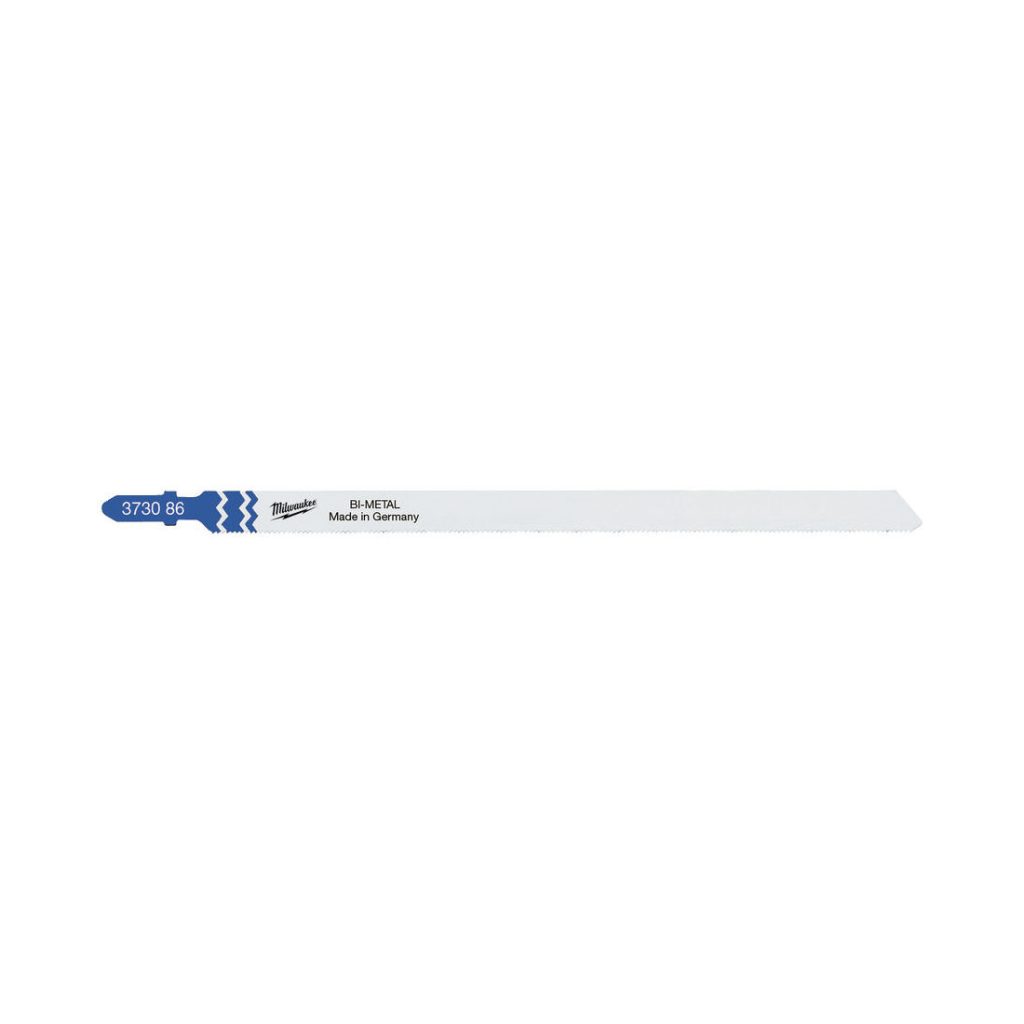 Milwaukee Pistosahanterä T718AF 155/1MM. Kuvassa pistosahanterä vaaka-asennossa.