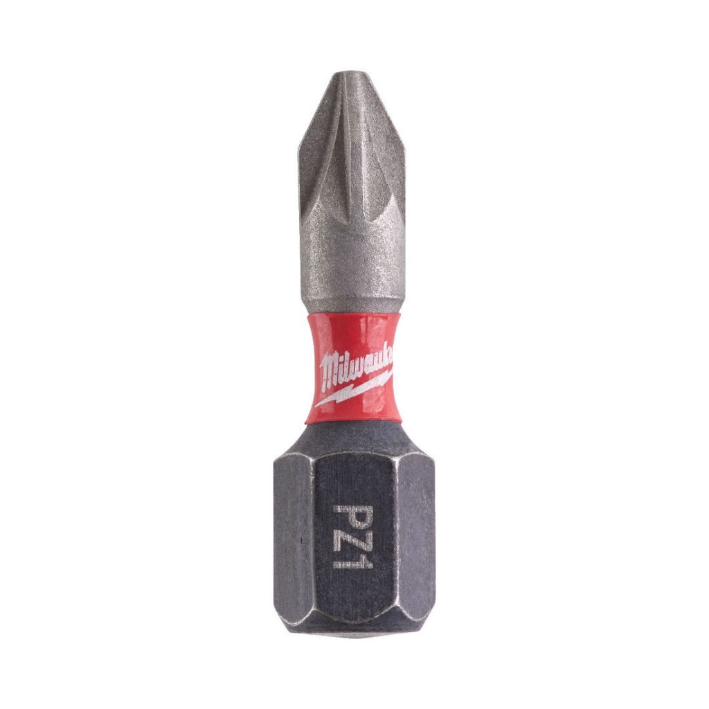 MILWAUKEE RUUVAUSKÄRKI SHOCKWAVE PZ1X25MM. Kuvassa yksittäinen ruuvauskärki.