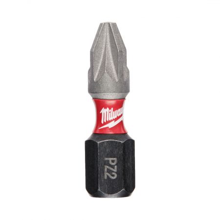 MILWAUKEE RUUVAUSKÄRKI SHOCKWAVE PZ2 X 25MM. Kuvassa yksittäinen ruuvauskärki.