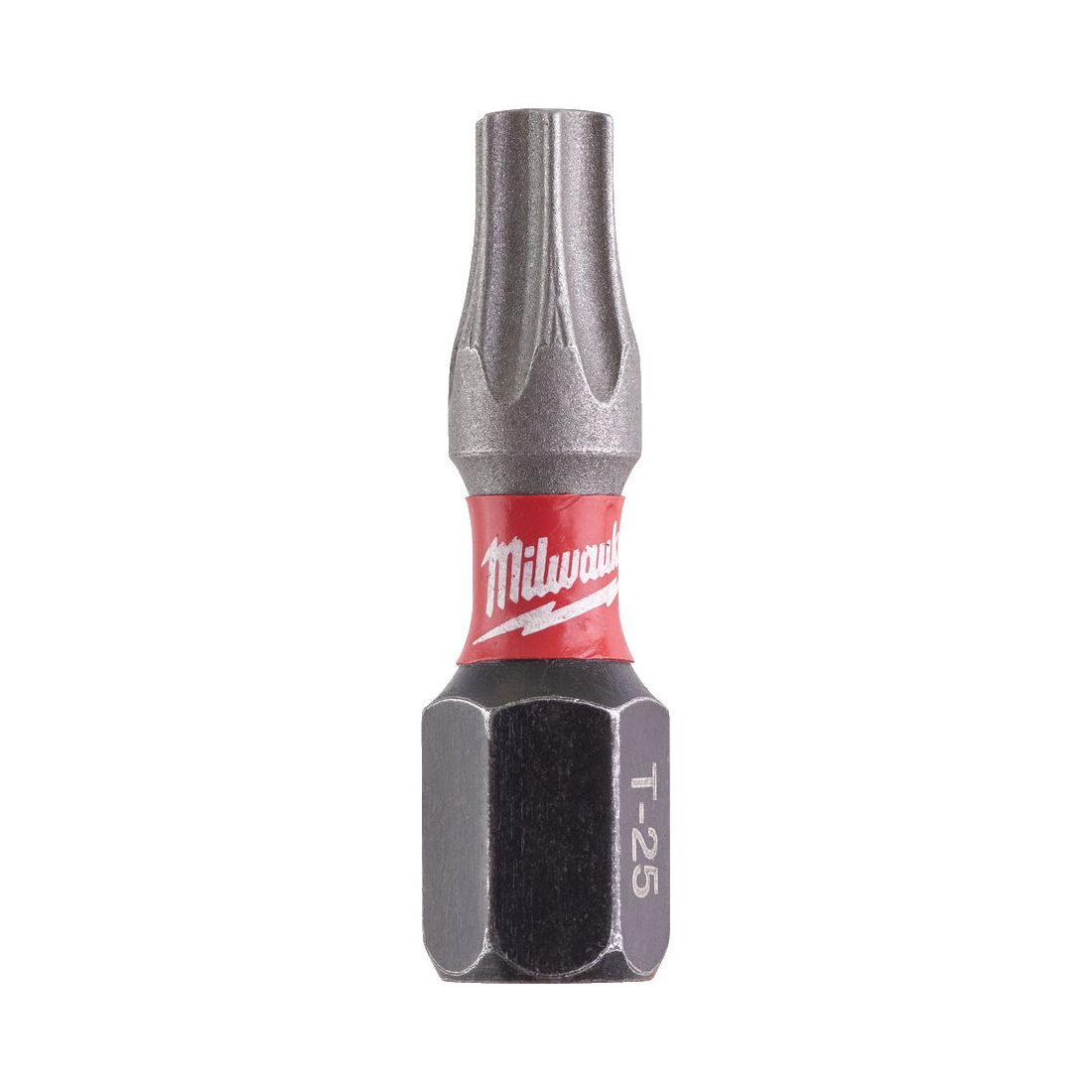 MILWAUKEE RUUVAUSKÄRKI SHOCKWAVE TX25 X 25. Kuvassa yksittäinen ruuvauskärki.