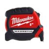 MILWAUKEE RULLAMITTA 8M MAGNEETTISELLA KÄRJELLÄ. Kuva sivusta.