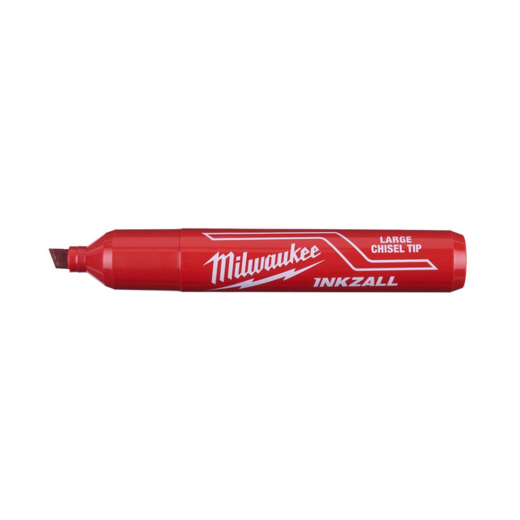 MILWAUKEE HUOPAKYNÄ L KÄRKI PUNAINEN. Kuvassa huopakynä ilman korkkia.