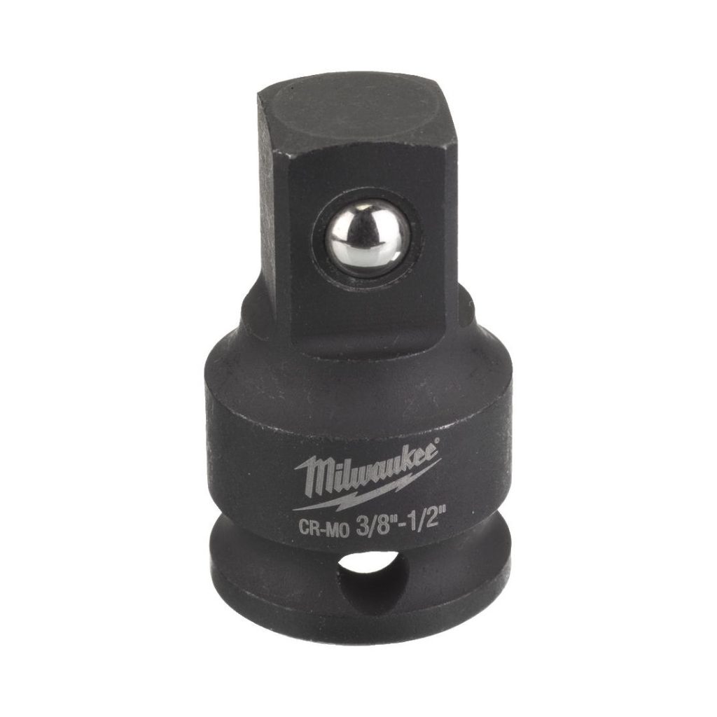 MILWAUKEE ADAPTERI SHW 3/8" - 1/2" HYLSYLLE. Kuvassa voimahylsy edestä.