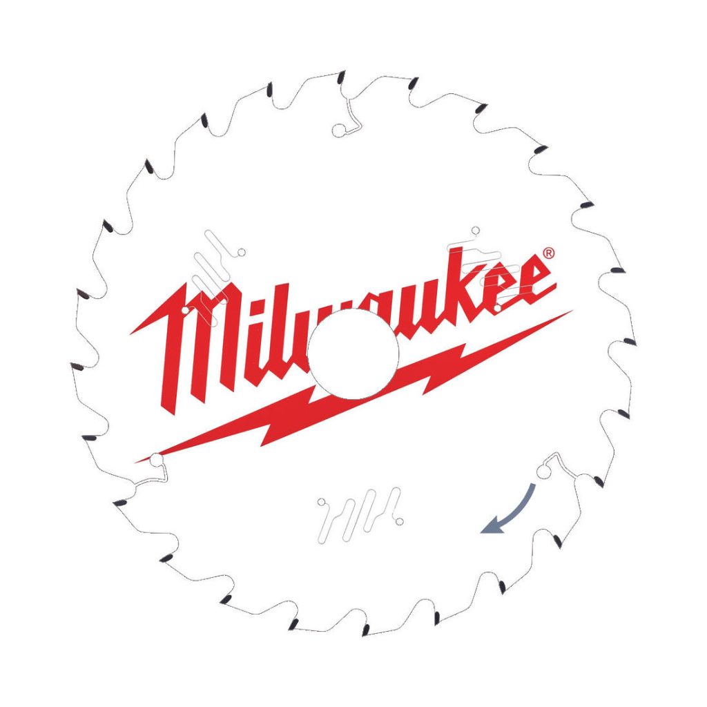 MILWAUKEE PÖYTÄSAHANTERÄ W210X30X1,9X24T. Kuva edestä.