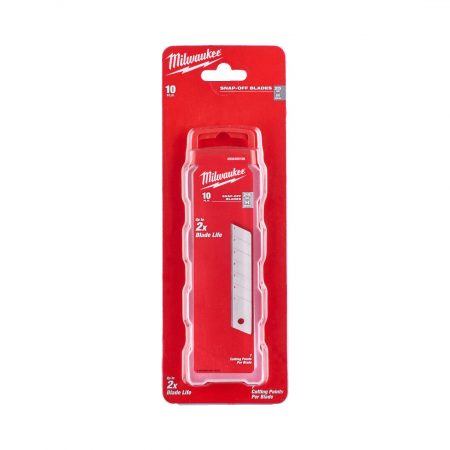 MILWAUKEE KATKOTERÄ 25MM SILVER BLADE 10 kappaleen paketti. Kuvassa Blister -pakkaus.