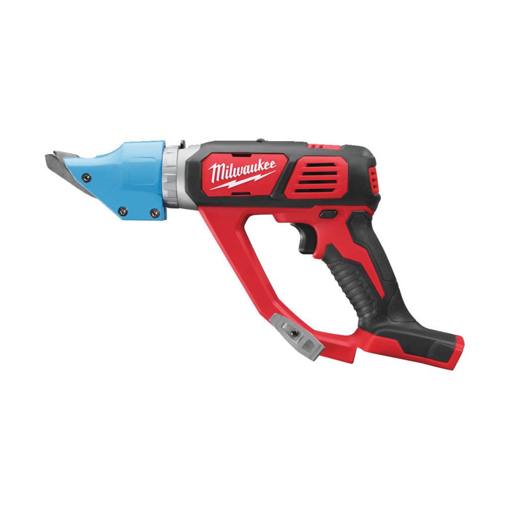 Milwaukee Akkupeltisakset M18 BMS20-0. Kuva sivusta.