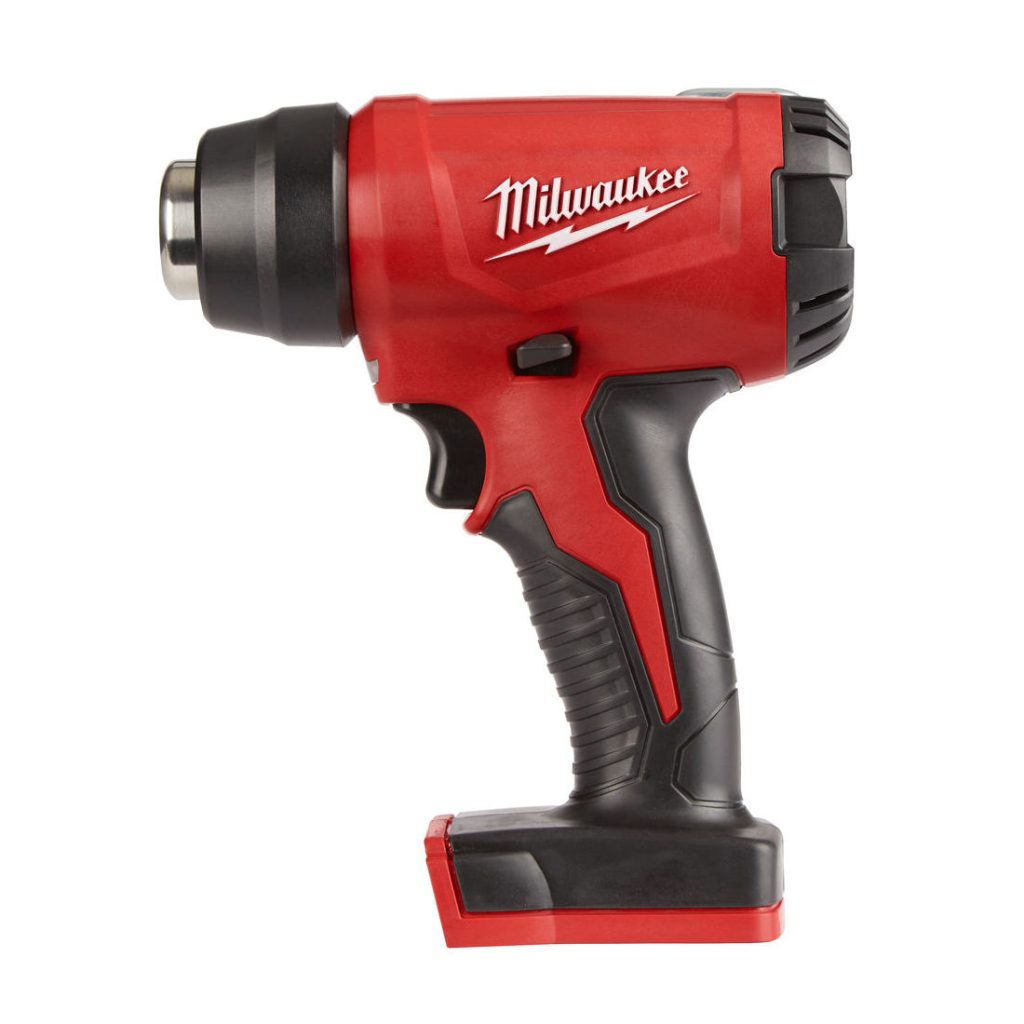 Milwaukee Akkukuumailmapuhallin M18 BHG-0. Kuva sivusta.