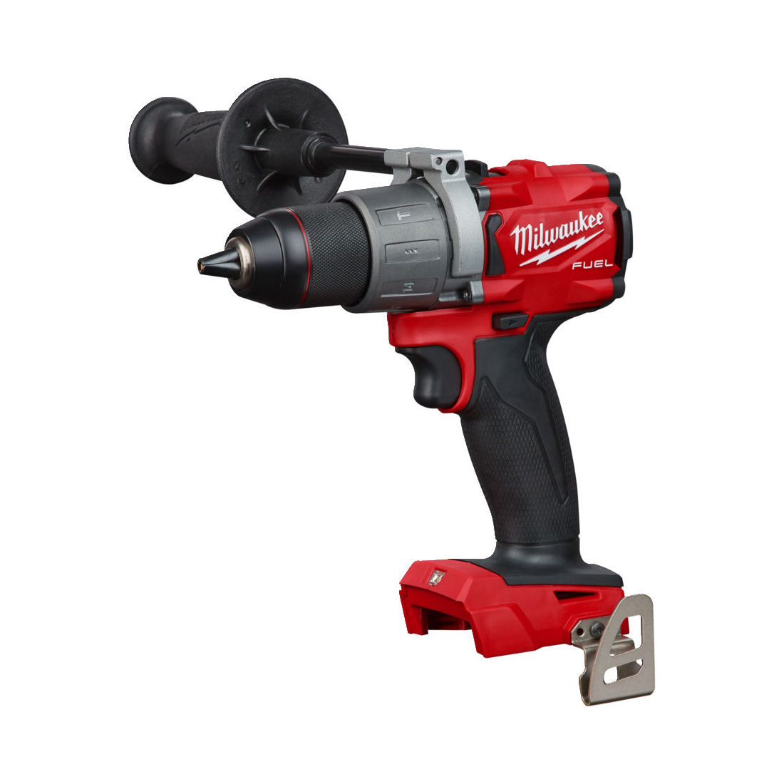 Milwaukee Iskuporakone M18 FPD2-0X. Kuva etuviistosta.