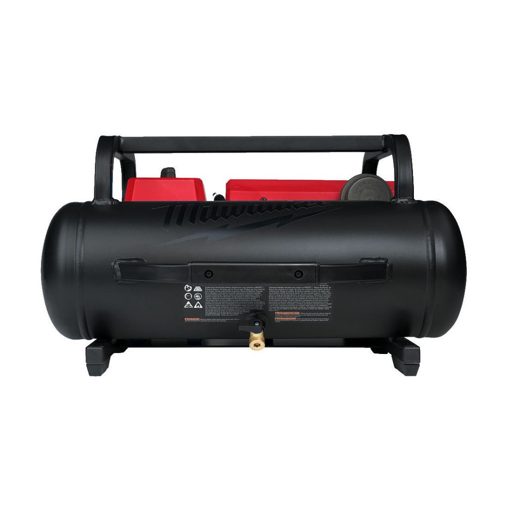 Milwaukee Akkuilmakompressori M18 FAC-0. Kuva edestä.