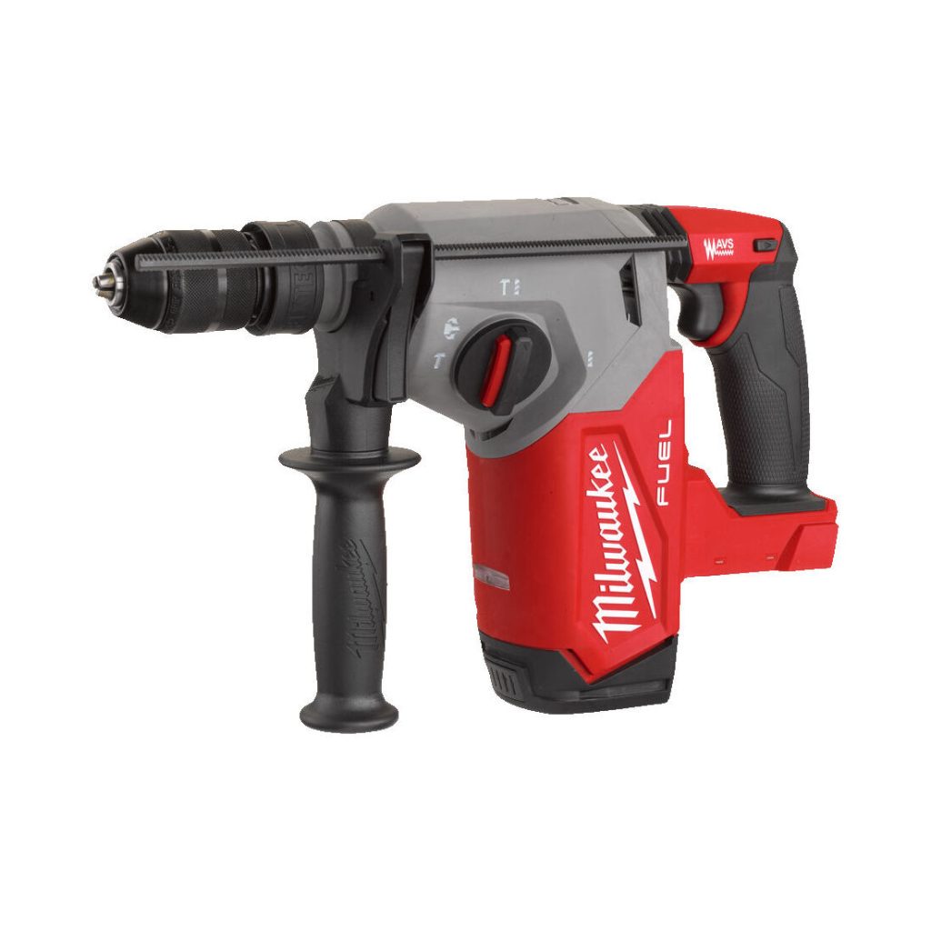 Milwaukee Akkuporavasara M18 FHX-0. FIXTEC 13 mm metalli-istukalla etuviistosta.