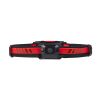 Milwaukee Otsavalaisin L4 HL-VIS-301 600 lm, 3 Ah. Kuvassa virtanappi hihnassa.