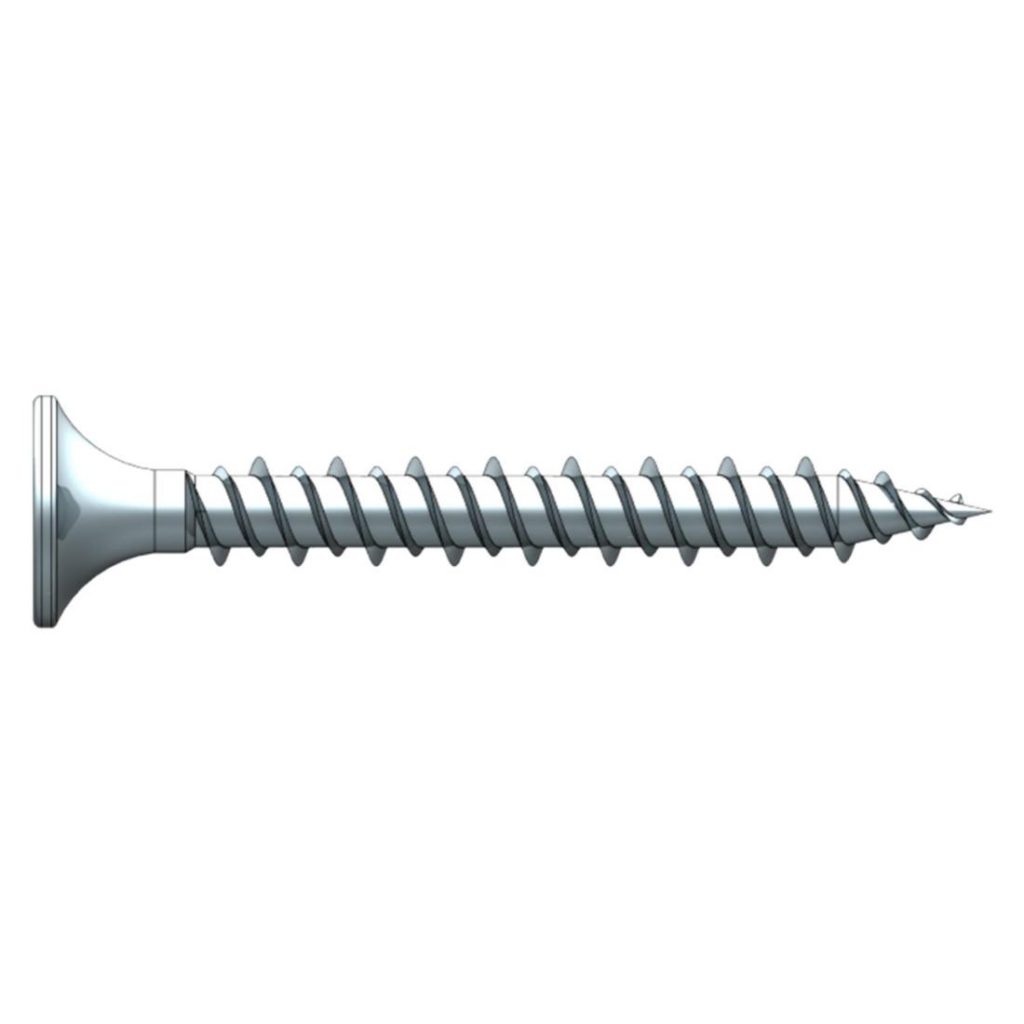 Nauharuuvi SPIT HiLo 3,9 x 55 mm zn. Piirustuskuva irtoruuvista.