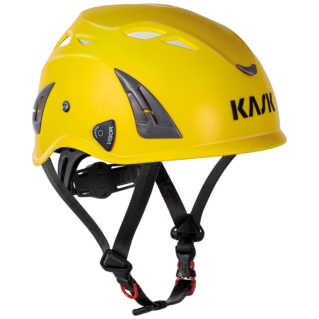 Keltainen Kask Plasma AQ suojakypärä.
