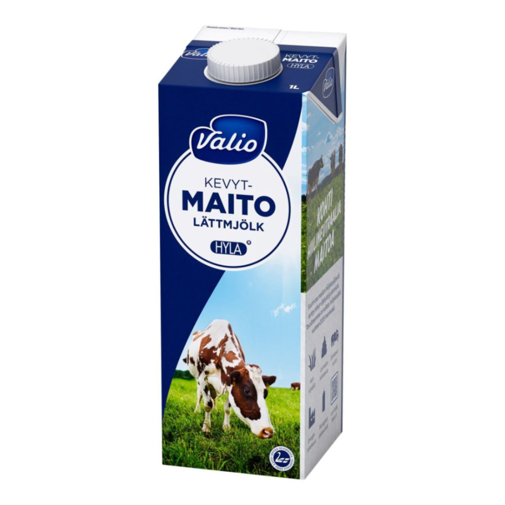 Kevytmaito UHT HYLA 1 litra.