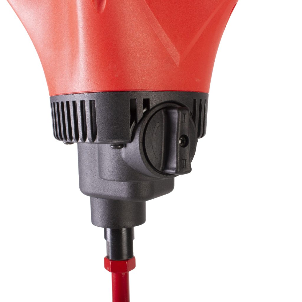 Rubimix-9 Supertorque Sekoituskone. Lähikuva vaihteenvalitsimesta.