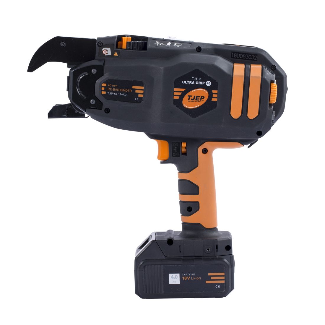 Tjep Sidoskone ULTRA GRIP 40 12-40 mm 4,0Ah Li-ion sivulta.