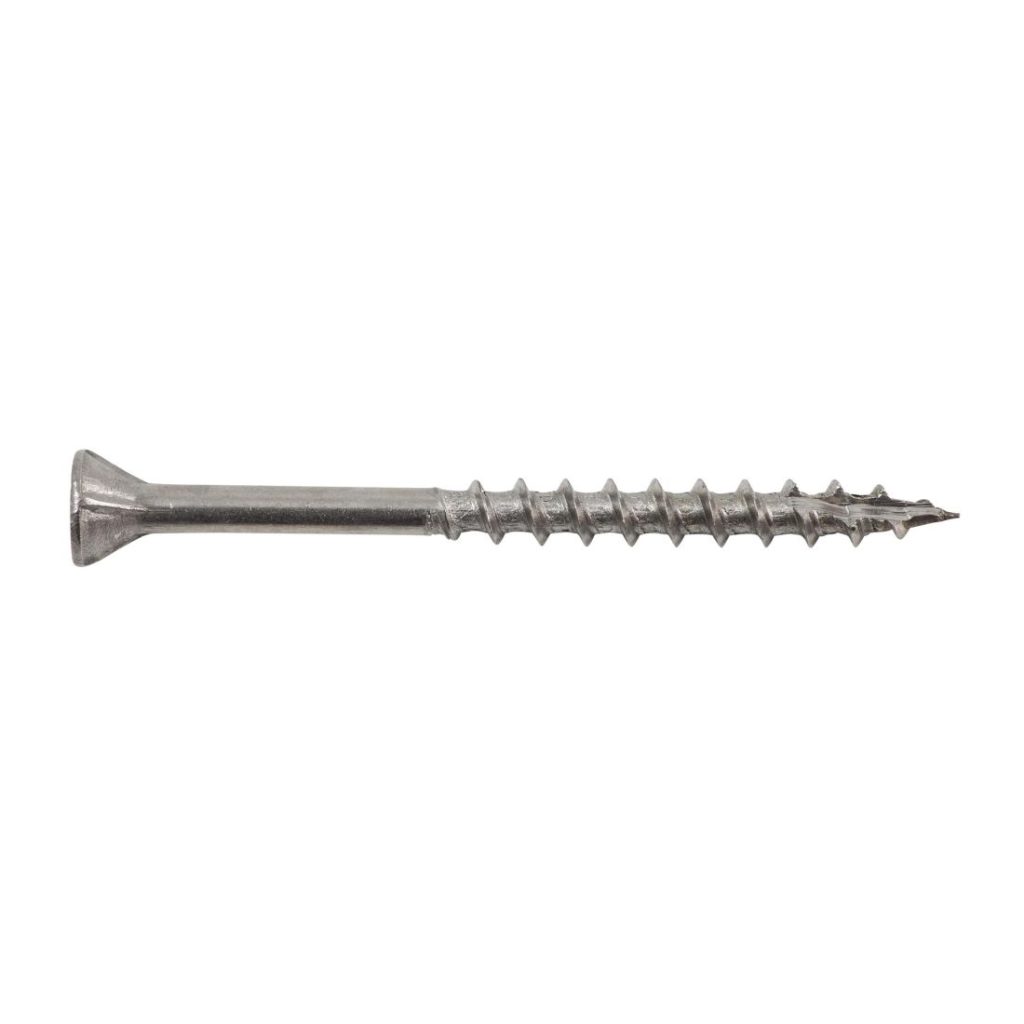 Terassiruuvi NKT 4,2 x 55/33 A2 TX20 sivulta.