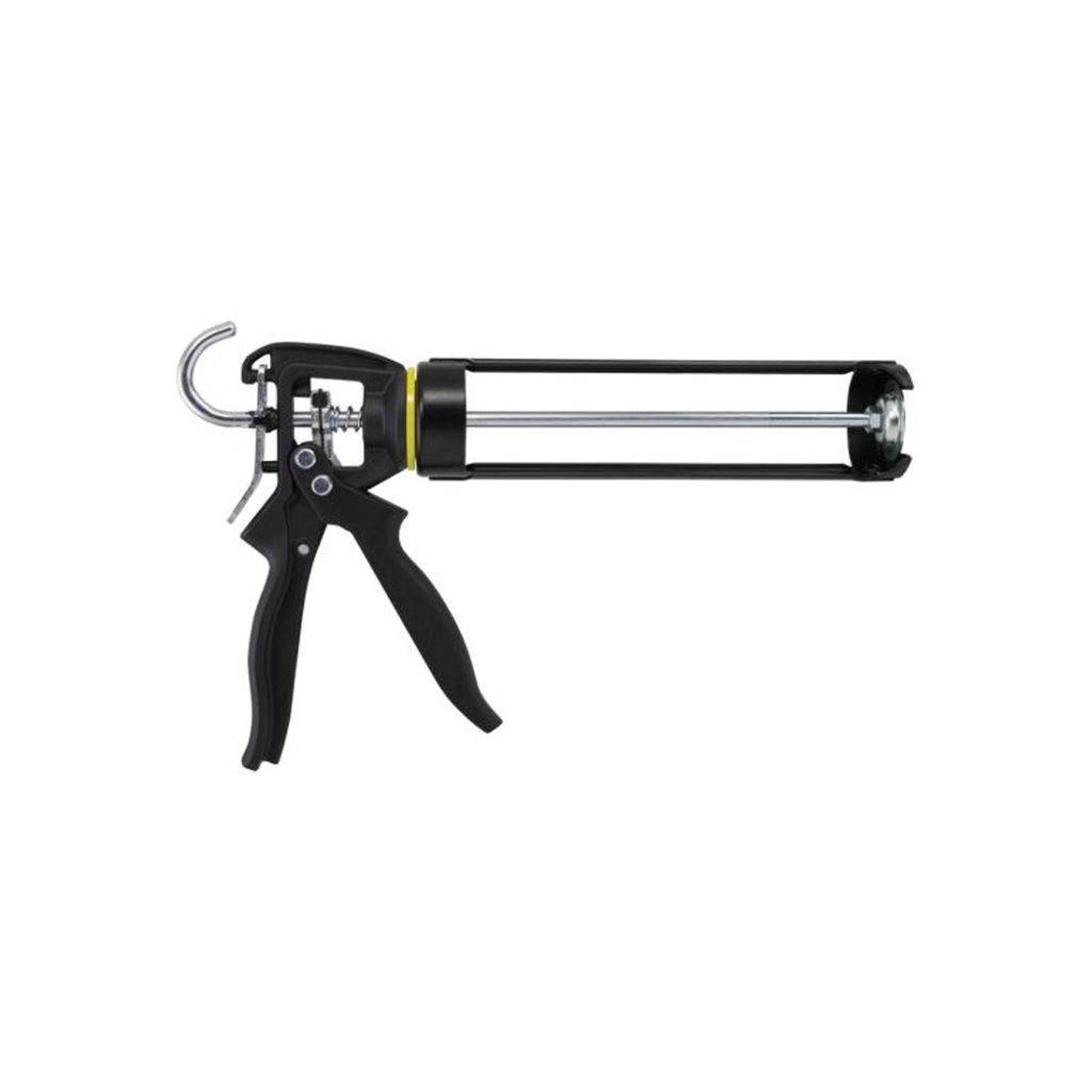 SOUDAL Heavy Duty Skeleton Gun musta 310 ml voimakas puristin vaativaan käyttöön.
