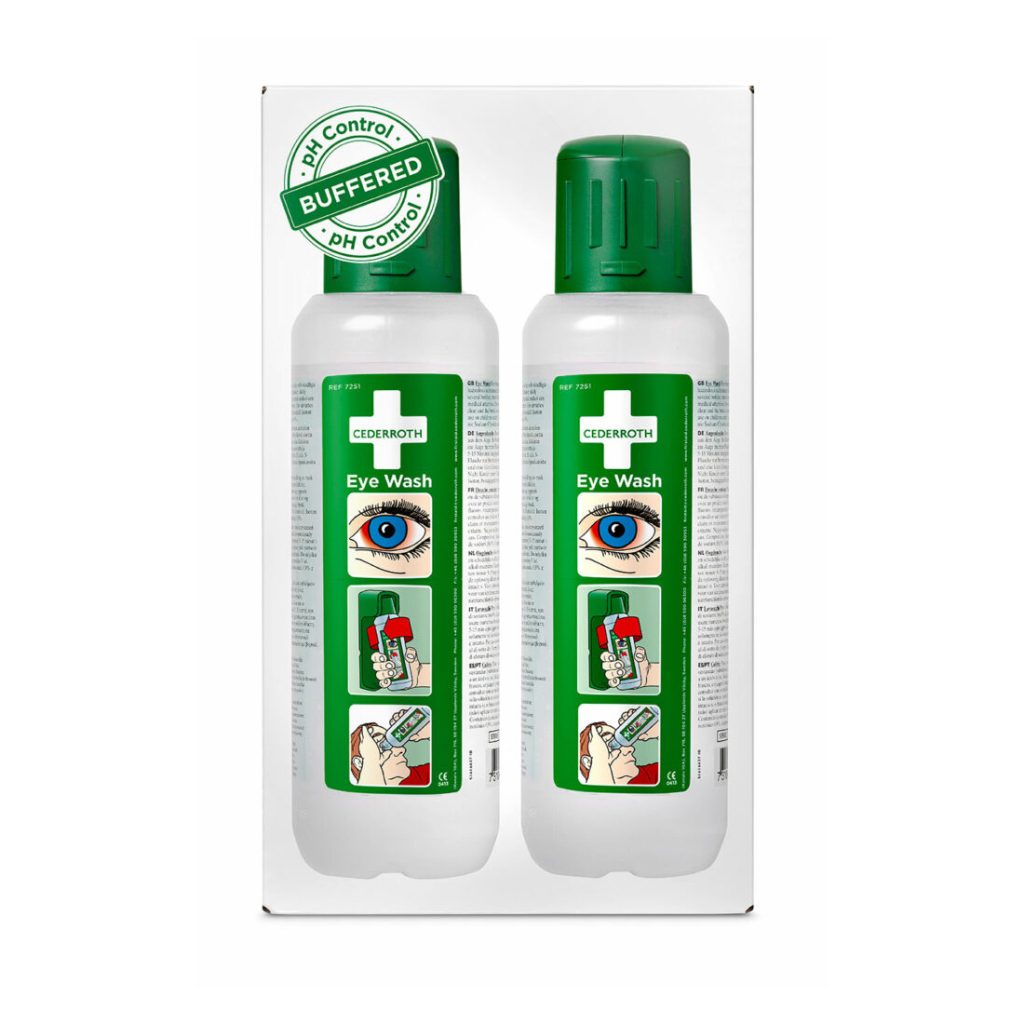 Cederroth Silmänhuuhtelupullo 2 x 500ml paketti.