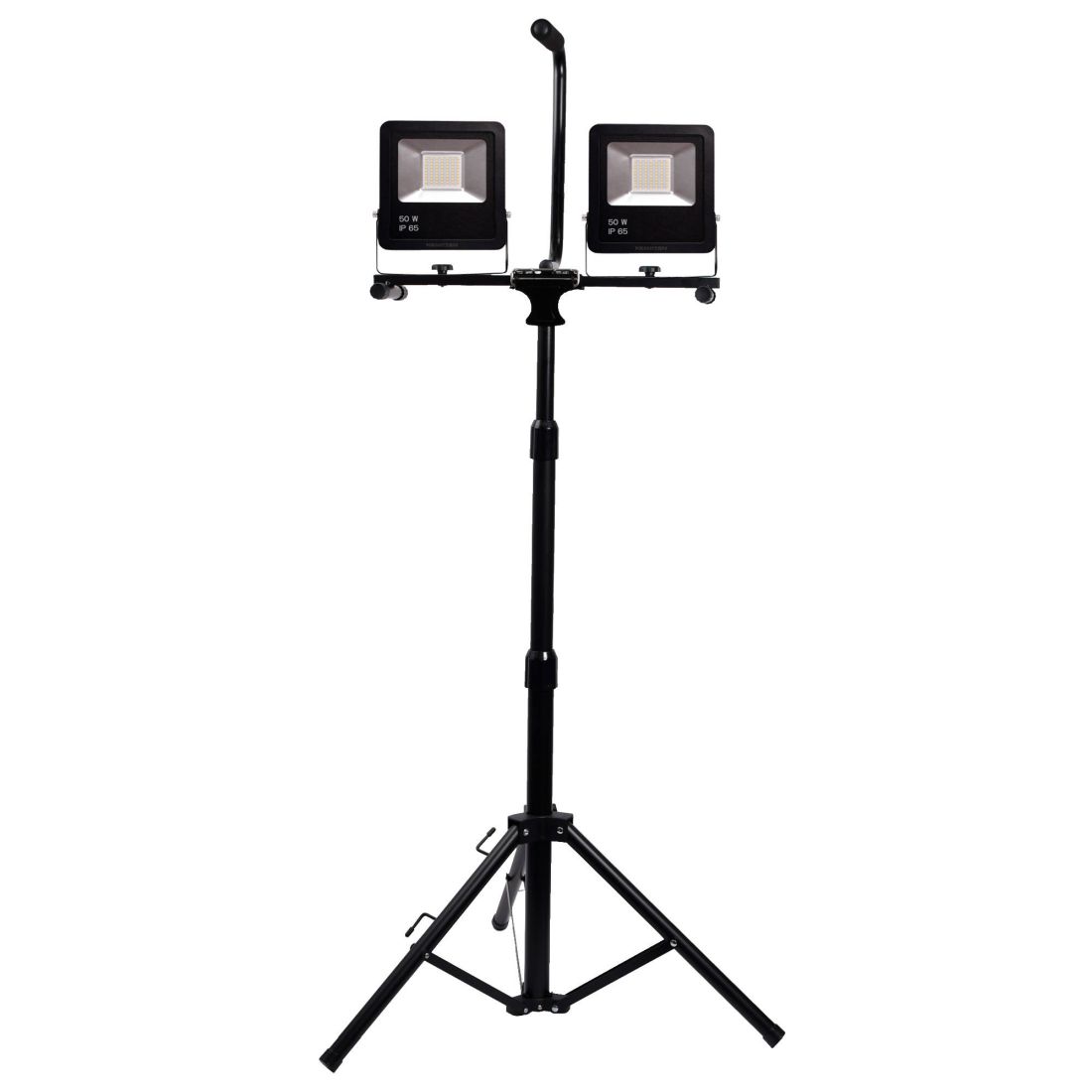 Valomasto 2 x 50W LED. Korkeus 170 cm ja 3 m johto.