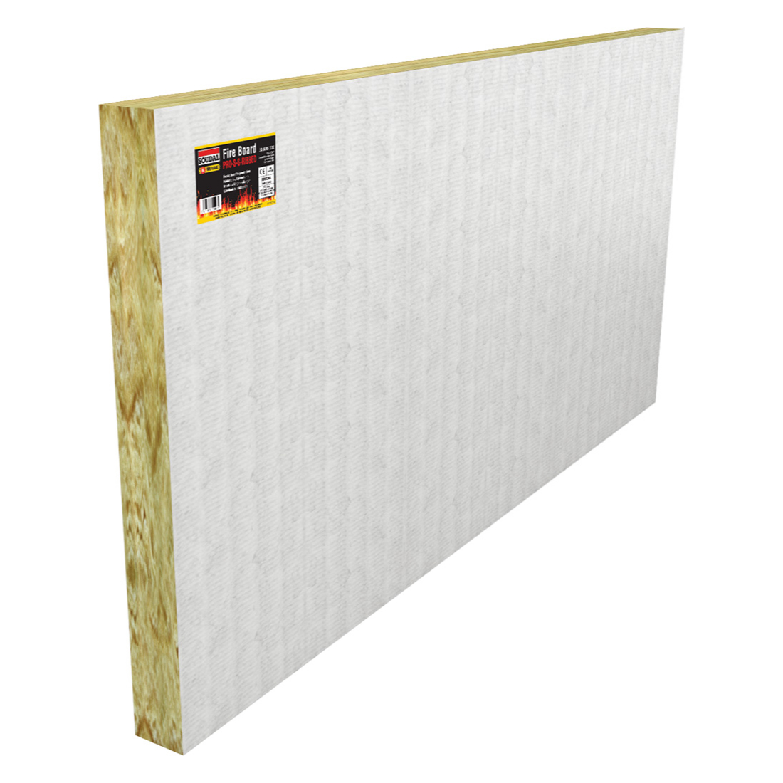 SOUDAL Fire Board Pro 1S 50mm raster valkoinen 600x1200. Yksipuoleinen palokatkolevy läpivienteihin.