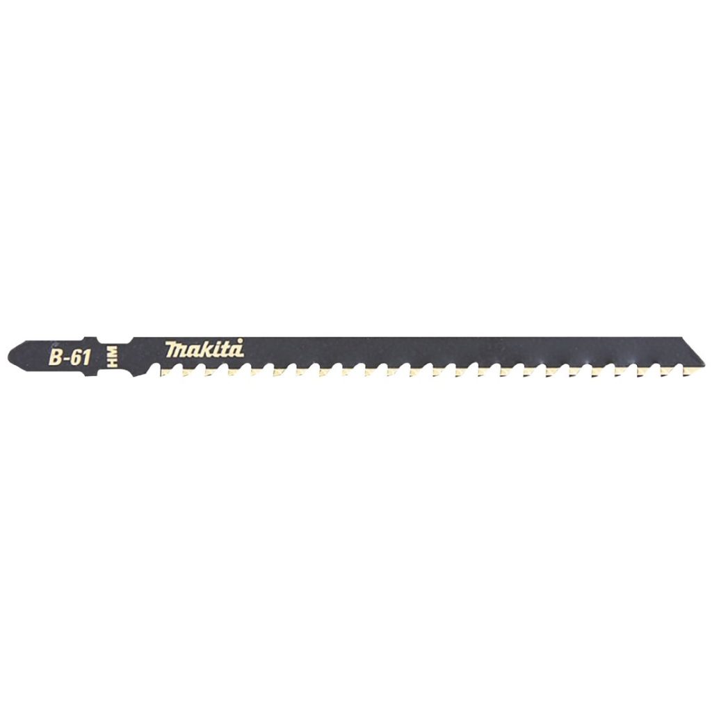 Pistosahanterä 132mm HM, puu, muovi, metalli, lasikuitu, kivikuitulevy. Kolmen kappaleen pakkaus. Kuvassa terä sivusta.