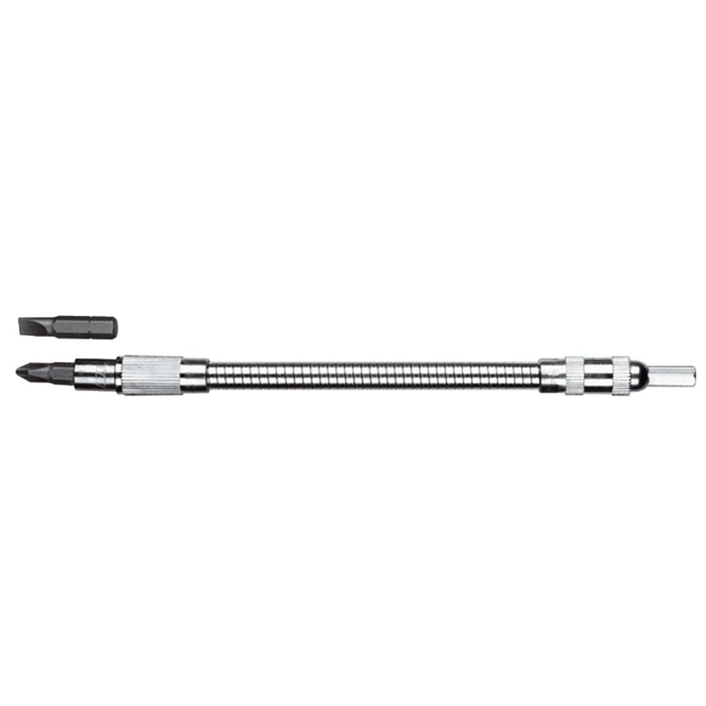 MAKITA Bitsipidin 1/4", taipuisa varsi 300mm. Kuvassa ruuvauskärjenpidin sivustapäin.