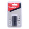 MAKITA Poranterä-adapteri1/2" vääntimiin 7/16" Hex poranterille. Kuvassa hylsyadapteripakkaus edestäpäin.