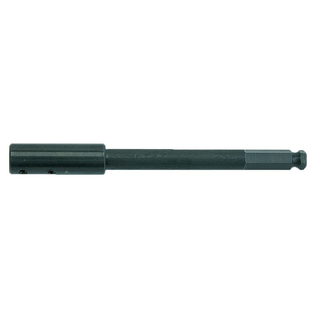 MAKITA Jatkovarsi itsesyöttäville poranterille 140mm. Kuvassa jatkovarsi itsesyöttävälle puuporanterälle sivustapäin.