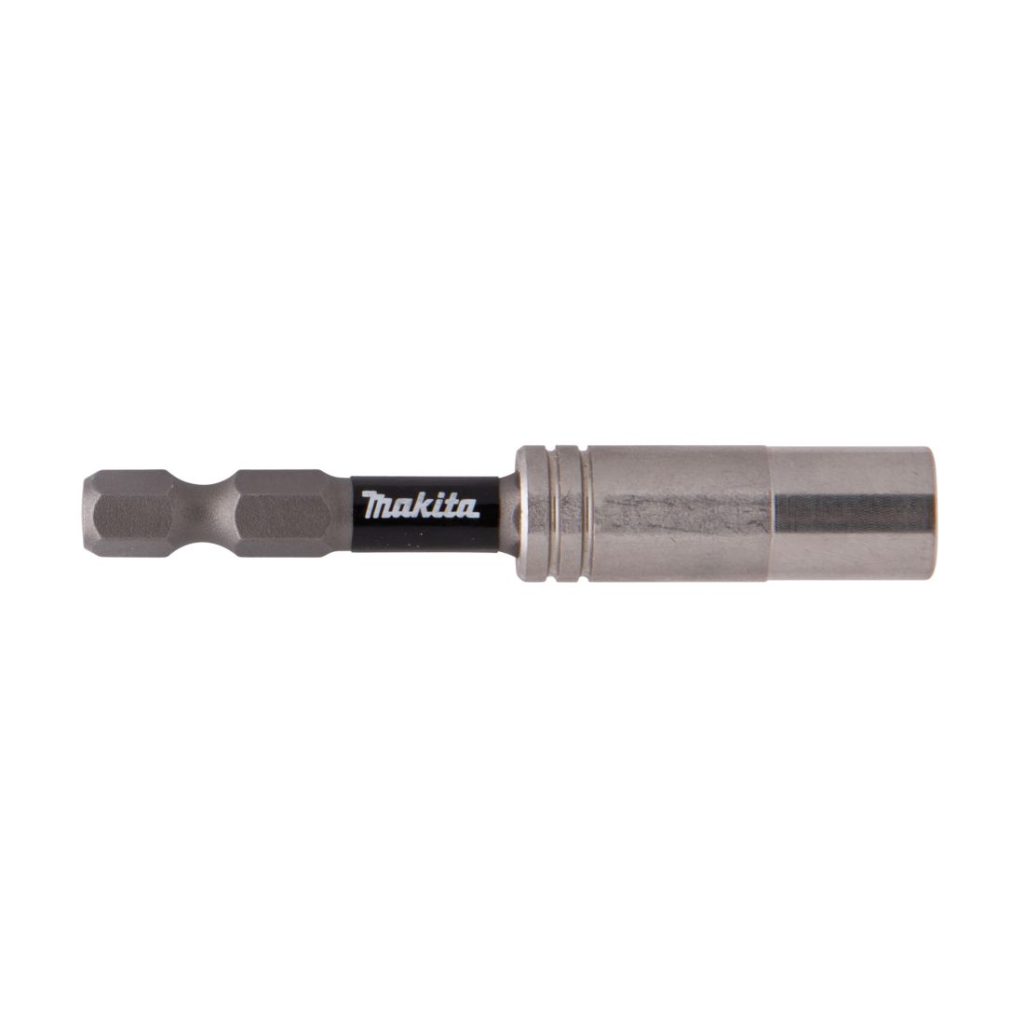 MAKITA Ruuvauskärjen pidin Impact Premier 1/4" 68 mm, magneetilla. Kuvassa ruuvauskärjen pidin sivustapäin.