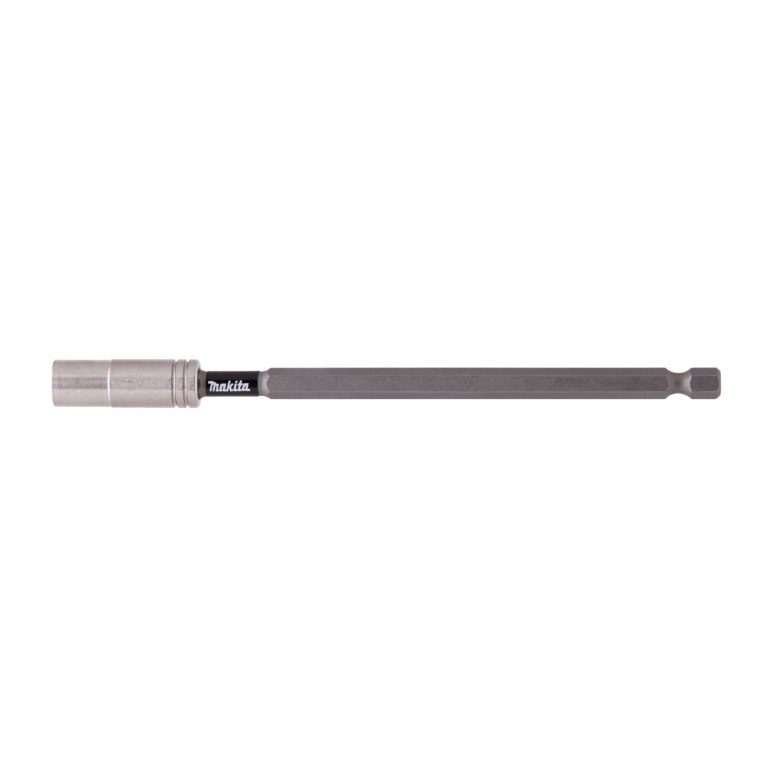 MAKITA Ruuvauskärjen pidin Impact Premier 1/4" 150 mm, magneetilla. Kuvassa ruuvauskärjen pidin sivustapäin.