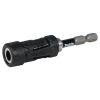 MAKITA Ruuvauskärjen pidin Impact Premier Ultramag 1/4" 79 mm, magneetilla. Kuvassa ruuvauskärjen pidin yläetuviistosta.