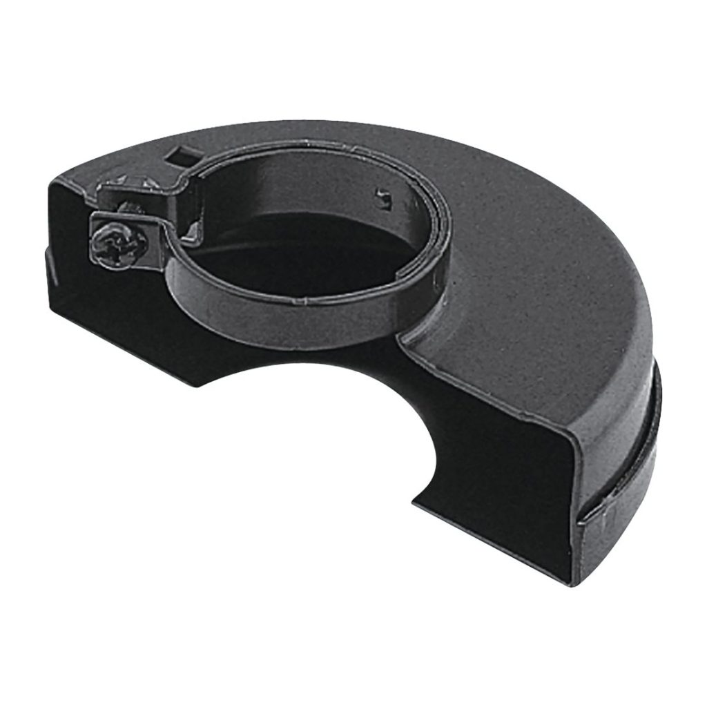 MAKITA Laikansuoja 230mm, suljettu. Kuvassa laikansuoja yläviistosta.