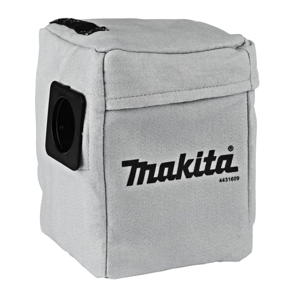 MAKITA Pölypussi fleece kangas. Kuvassa pölypussi etuviistosta.