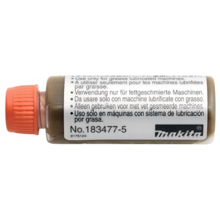 MAKITA Konerasva 30 g jäykkä. Kuvassa konerasvapullo sivustapäin.