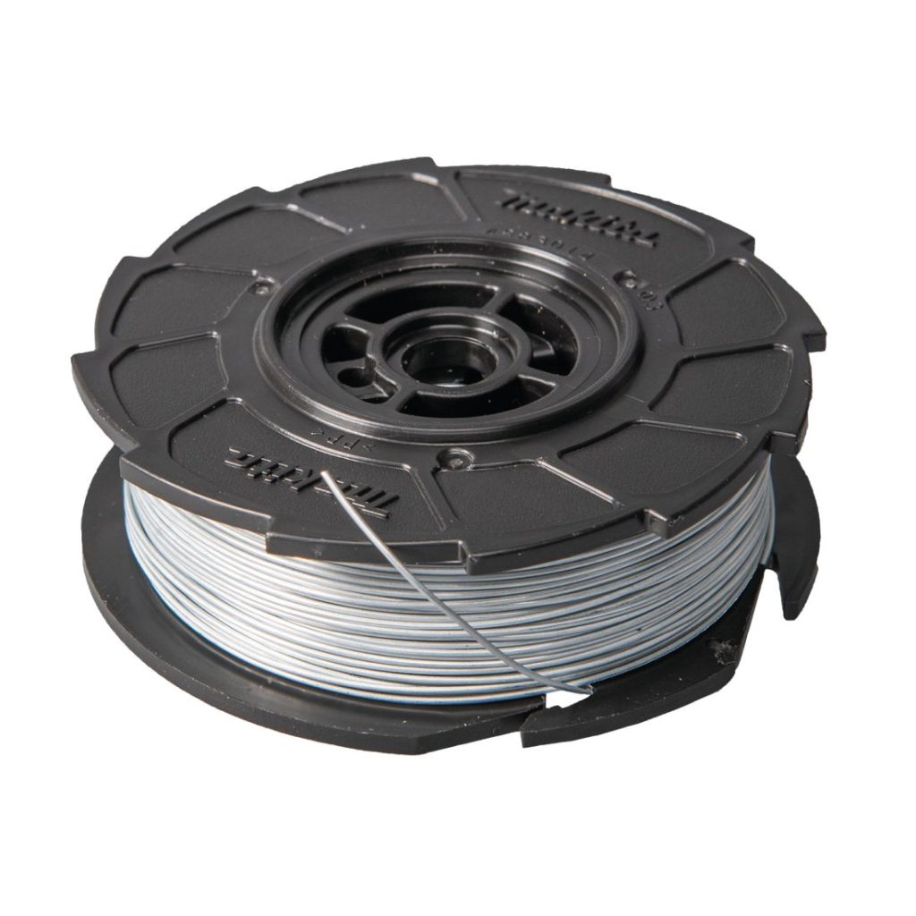 MAKITA Sidontalanka 0,8 mm sähkösinkitty, 50 kpl/pkt. Kuvassa sidontalankarulla yläviistosta.