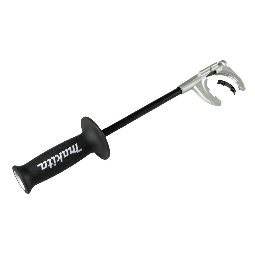 MAKITA Sivukahva täydellinen, DDF484, DF002G, HP002G. Kuvassa sivukahva alaviistosta.