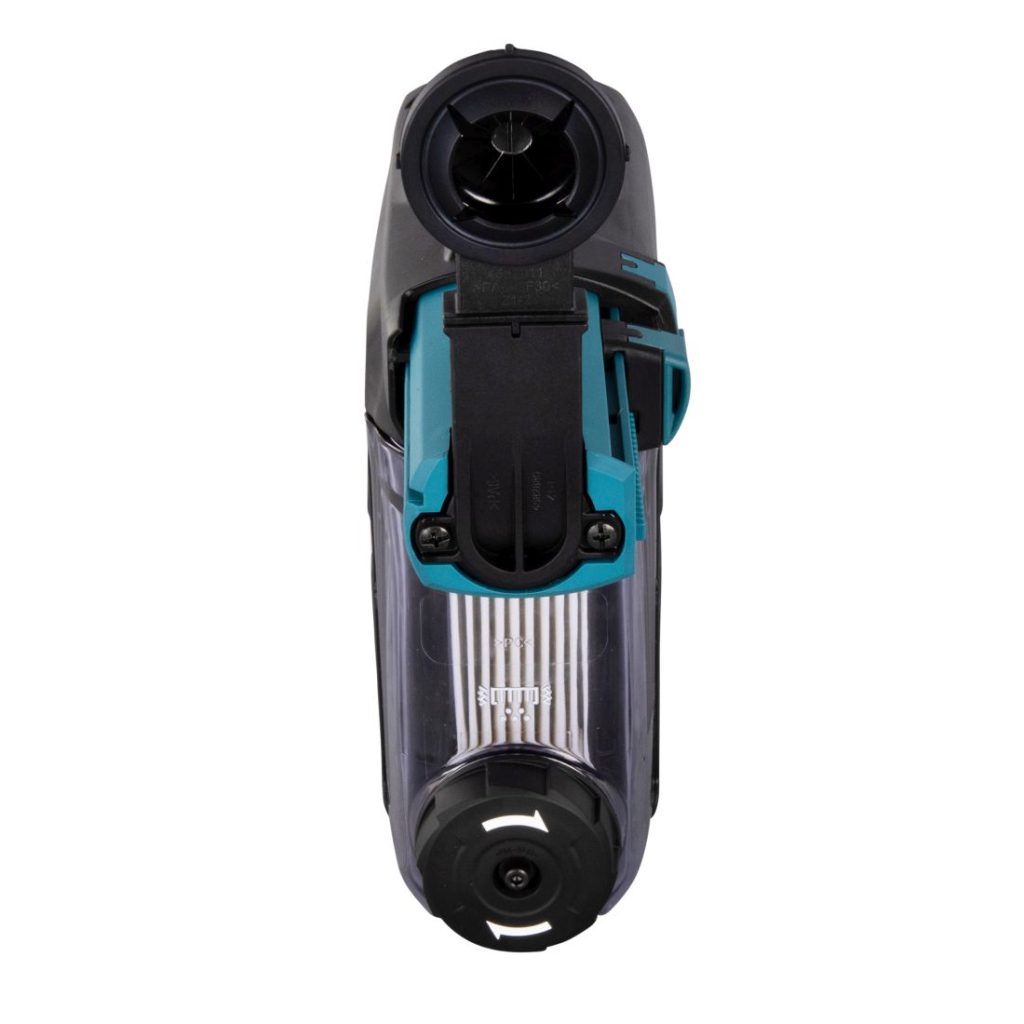 MAKITA Pölynimulisälaite DX12. Kuvassa pölynimulisälaite edestäpäin.
