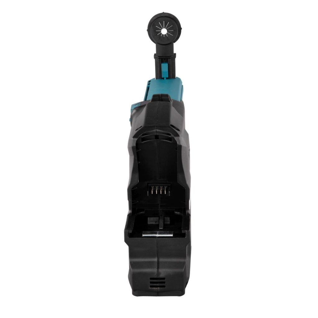 MAKITA Pölynimulisälaite DX14. Kuvassa pölynimulisälaite takaapäin.