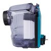 MAKITA Pölysuodatinkasetti ja suodatin DX10-DX11. Kuvassa pölysuodatinkasetti ja suodatin sivustapäin.