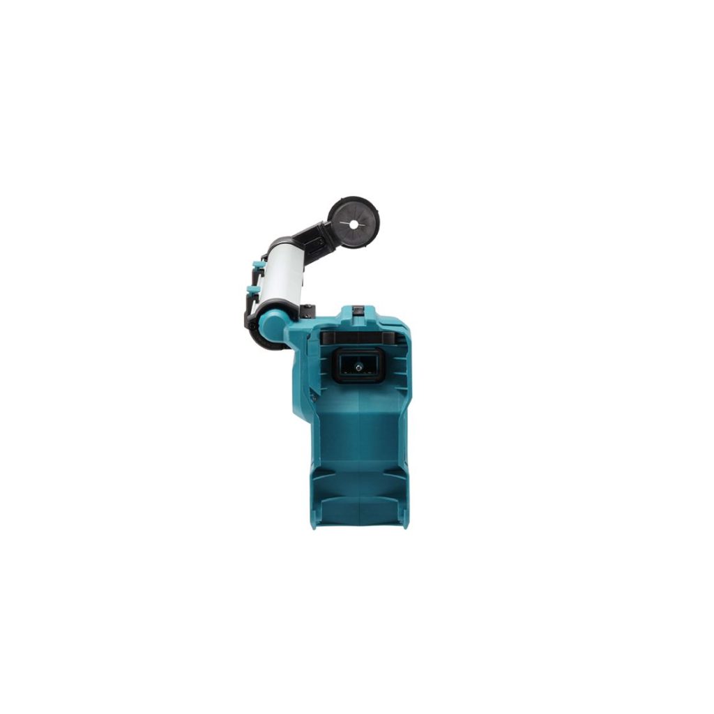MAKITA Pölynimulisälaite DX10 poravasaralle. Kuvassa pölynimulisälaite takaapäin.