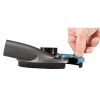 MAKITA Pölysuoja imuriliitännällä 125 mm, Ø32/37 mm. Kuvassa henkilö säätämässä pölysuojan päätypalaa.