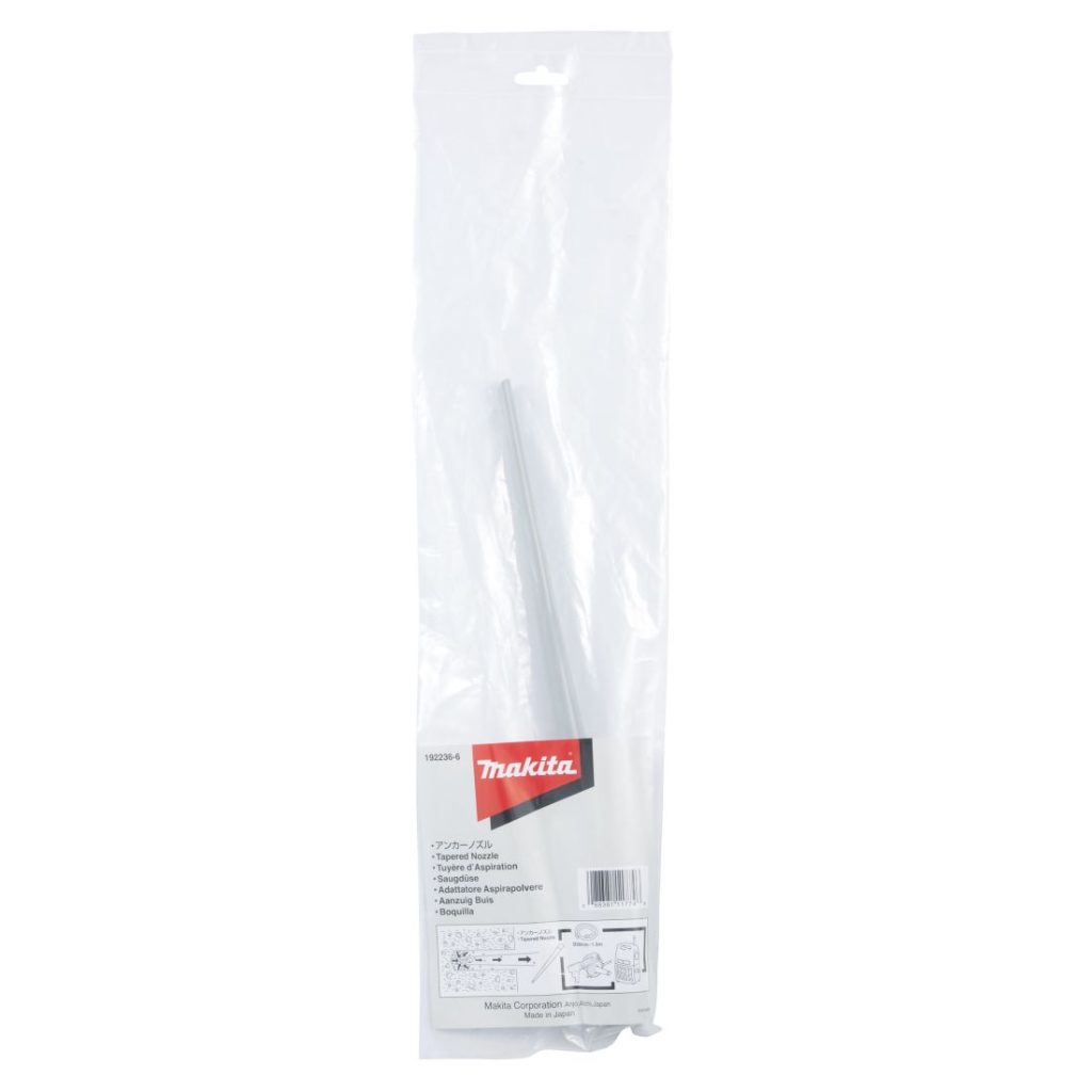 MAKITA Puhallussuulake ohut 38 cm. Kuvassa puhallussuulakepakkaus edestäpäin.