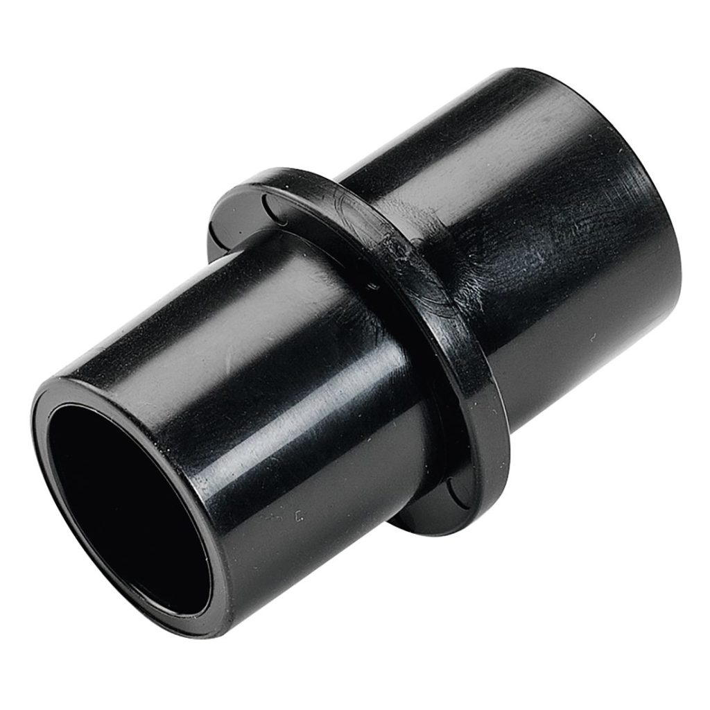 MAKITA Imuriadapteri, Ø 20 / 25 mm. Kuvassa imuriadapteri etuyläviistosta.