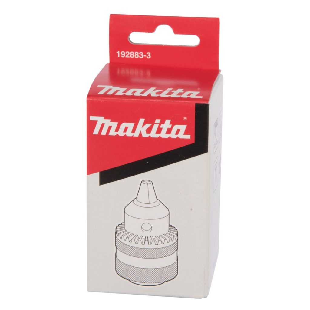 MAKITA Avainistukka 13 mm, 5/8" kierre, avain 763432-9. Kuvassa avainistukkapakkaus edestäpäin.